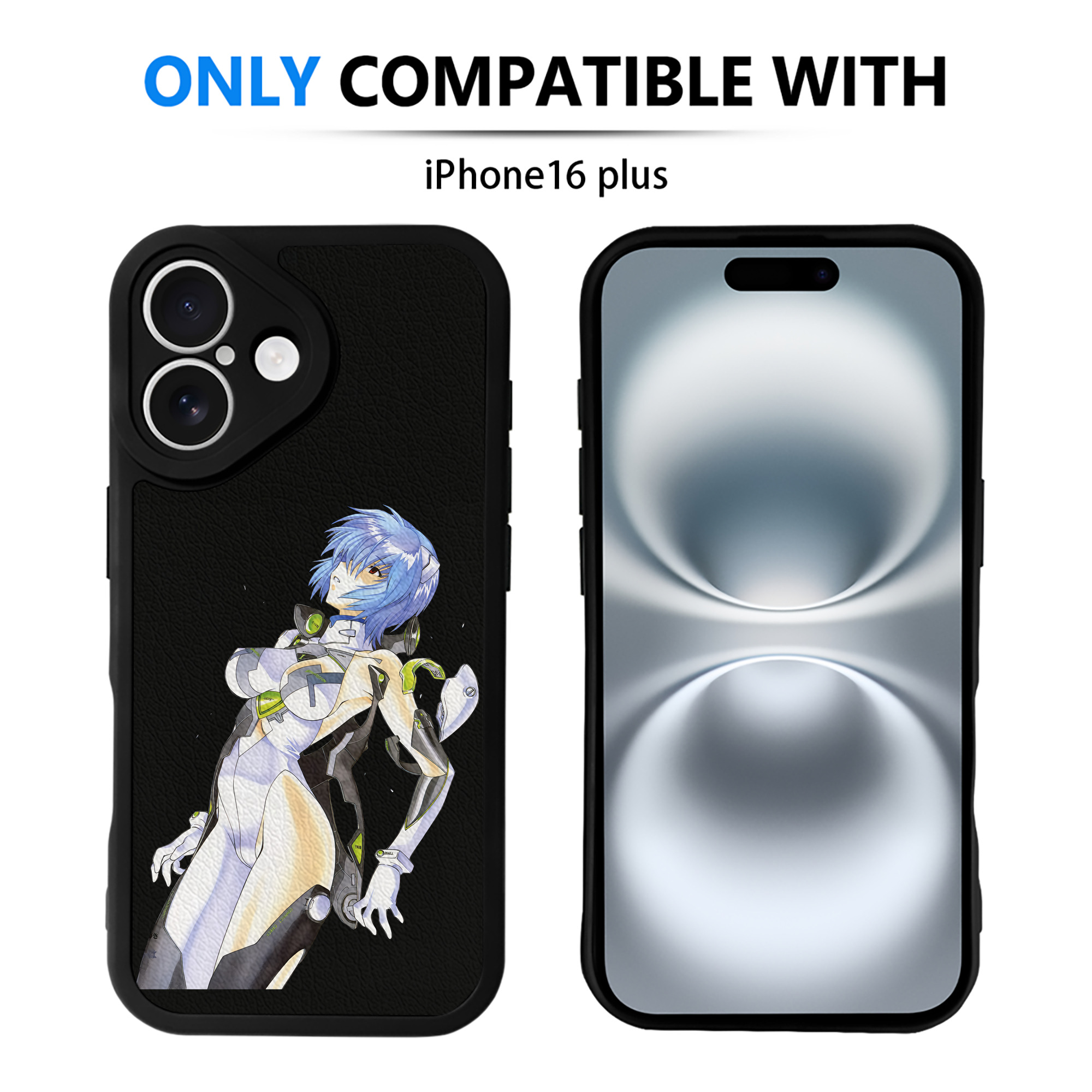 （画像用） EVA 新世紀エヴァンゲリオン 【iPhone 16シリーズ対応】シリコンスマホケース（レザー調） 材質：シリコン